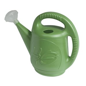 Watering Can Plastic H20 Motif 7.6L / 2Gal Green