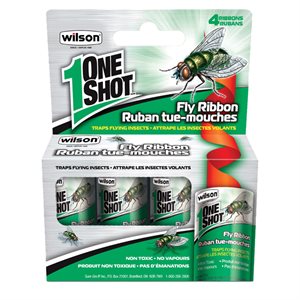 One Shot Fly Sticky Ribbons 4PK