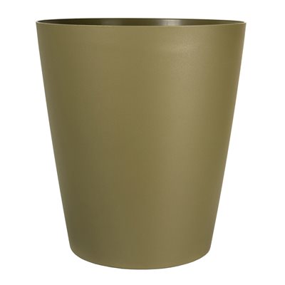 Bistro Self-Watering Contemporary Planter Plastic Round 12x12in Khaki