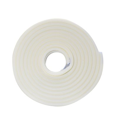 Moisture Proof Foam Insulating Tape 1 / 4" X 3 / 8" X10' White