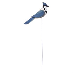 Wooden Blue Jay Stake 9in x 18in