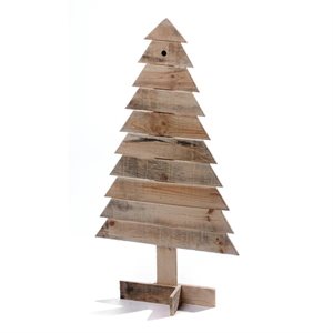 Wooden Tabletop Christmas Tree 19.5 x 35.4in Natural