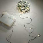 Fairy Light Set Battery Operated With Timer 50 Warm White 16.5'