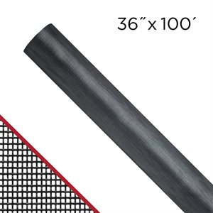 36”x100’ Extra Strength Charcoal Screen