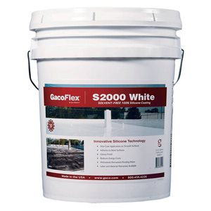 White Solvent-Free 100% Silicone Coating